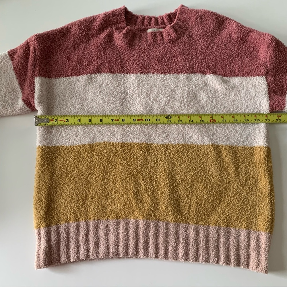 Thread & Supply Women's Colorblock Sweater - Pink, White, Yellow - Picture 8 of 10